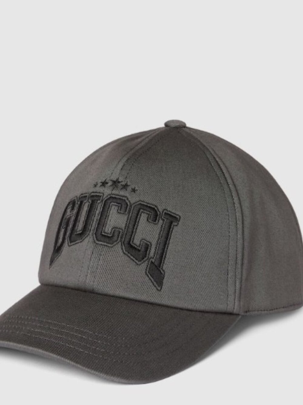 NWT Gucci embroidered logo cotton baseball cap hat - size S; Rtl $560